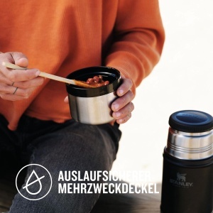 Recipient alimentar Stanley 1913, 940 ml, inox, negru mat - Img 5