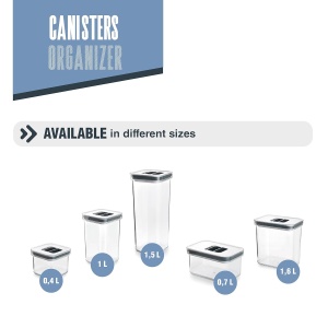 Recipient pentru alimente Lacor 64621, 1L, capac etans cu silicon, BPA-free - Img 5