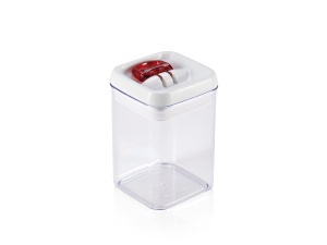 Recipient pentru depozitare Leifheit FreshEasy 800 ml transparent inchidere ermetica cu o singura mana