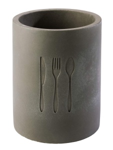 Recipient pentru tacamuri APS Element - Beton cu baza din silicon, 11x14 cm - Img 2