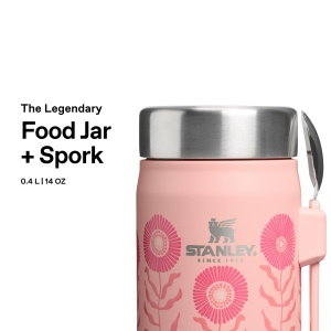 Recipient termic Stanley 1913 Classic 400 ml inox cu spork - Sorbet Garden - Img 3