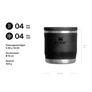 Recipient termic Stanley Adventure To-Go 0.35L, negru, izolare 4 ore - Img 3