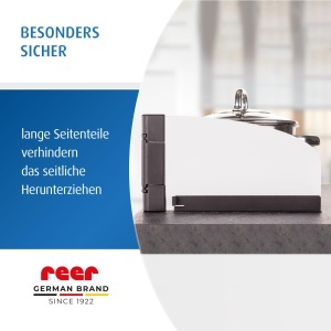 Reer Herdschutzgitter Basic 20058 Protectie pentru aragaz 55-61 cm Argintiu - Img 5