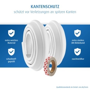 Reer Kantenschutz Soft 2x1m Protectie colturi rezistenta si testata alba - Img 3