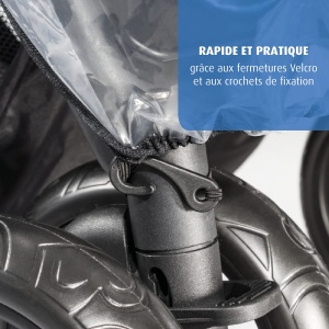 Reer RainCover Duo Protectie Ploaie Carucior Frati si Gemeni PVC-Free - Img 5
