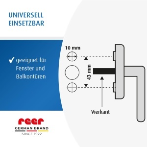 Reer WinLock Protectie pentru ferestre si usi balcon montaj fara gauri alb - Img 7