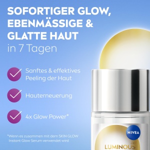 Refinantor lichid pentru piele NIVEA LUMINOUS630, 100 ml, AHA 4, PHA 1 - Img 2