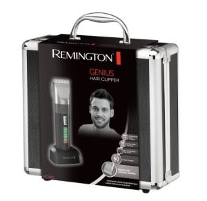 Remington Hair Clipper Professional [auto-ascutire. Lame ceramice/0,8-40 mm/reglare precisa] Set de tunsori de par (10 piepteni de atasament, retea/baterie, litiu, carcasa din aluminiu, pelerina de coafor) HC5811 - Img 8