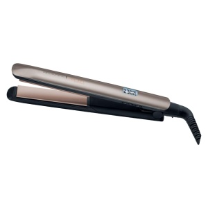 Remington Straightener [acoperire de inalta calitate] Keratina (acoperire ceramica imbogatita cu keratina si ulei de migdale) Afisaj LCD, 10 setari de temperatura 150-230degC, placa de indreptat parul S8540, negru, 110 mm - Img 3
