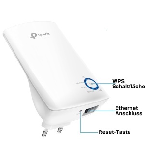 Repetitor Wi-Fi TP-Link TL-WA850RE, 300 Mbits, Alb - Img 3