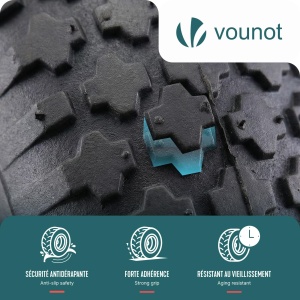 Roata pentru carucior VOUNOT 4.804.00-8, cu camera de aer, 210 kg - Img 5