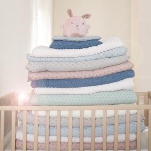 Roba Babydecke Frosty Almond 80x80 cm Patura din Bumbac Organic Certificata GOTS Beige - Img 3