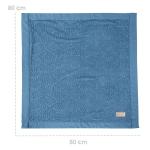 Roba Babydecke Seashells Indigo 80x80 cm Bio Bumbac Certificat GOTS Oeko-Tex - Img 7