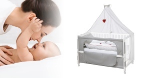 Roba Beistellbett Adam Eule 60x120 cm - Pat pentru bebelusi cu inaltime ajustabila, mobil - Img 6