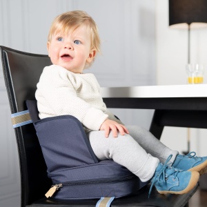roba Booster Seat - Scaun mobil gonflabil pentru copii cu panouri laterale ridicate - Scaun de inaltare flexibil pentru acasa si in deplasare - Img 5