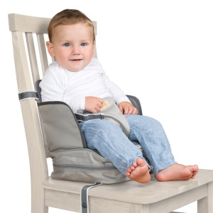Roba Boostersitz Little Stars Sitzerhohung pentru copii Gri deschis Material rezistent Canvas - Img 3