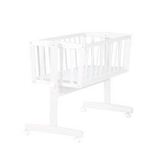 Roba Wiegenset cu Saltea 40 x 90 cm, Culoare Alb, Functie de Leganare