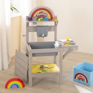 Roba x Play-Doh Matschkuche din lemn FSC, 100 cm, cu 3D Creativmatte si 6 cutii de plastilina - Img 5