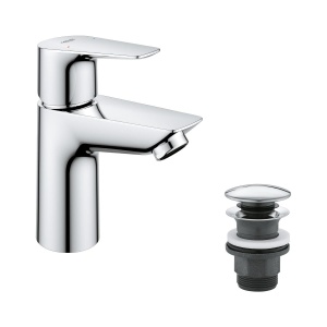 Robinet baie GROHE StartEdge, crom, 15cm, design modern, instalare usoara