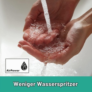 Robinet baie hansgrohe Vernis Shape, mattschwarz, EcoSmart, 95 mm - Img 2