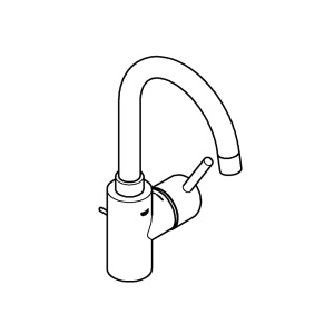 Robinet de baie GROHE Concetto, inaltime 30cm, crom, cu sistem de instalare rapida - Img 3