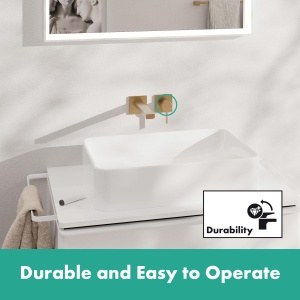 Robinet de baie hansgrohe Tecturis E, Brushed Bronze, 22.5 cm, EcoSmart - Img 4
