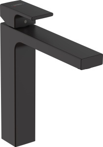 Robinet de baie hansgrohe Vernis Shape, inaltime 190 mm, mattschwarz, cu sistem de deschidere