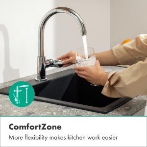 Robinet de bucatarie hansgrohe Vernis Blend M35, crom, inaltime 210 mm, rotire 120360 - Img 3