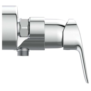 Robinet de dus Ideal Standard B1720AA CERAFLEX | Mixer cu o singura parghie pentru montare pe suprafata cu conectori S ascunsi si parghii metalice | Suprafata: Crom, proiectie 140 mm, DN 15, 14 - Img 3
