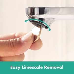 Robinet pentru chiuveta hansgrohe Rebris S, crom, economisire apa, inaltime 84 mm - Img 3