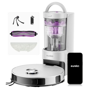 Robot aspirator Eureka E20 Evo Plus cu functie de spalare 10000 Pa alb