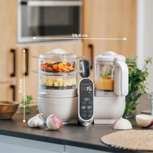 Robot de bucatarie Babymoov Nutribaby Plus, 2200ml, 500W, Bej - Img 7