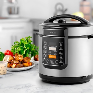Robot de bucatarie multifunctional Avilia cu 20 de programe - multicooker 5 l, afisaj LED, control digital, ideal pentru iaurt, orez, terci si alte alimente, otel inoxidabil, 930 W + lingura gratuita - Img 7