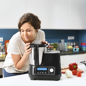 Robot de bucatarie multifunctional Moulinex HF4568 Clickchef | 12 viteze + impulsuri | 5 programe automate + mod manual | 3,6 L | Cantar integrat | Atasament pentru abur + carte de retete | Negru - Img 5