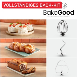 Robot de bucatarie Tefal Bake Partner QB525B38 1100 W 46 L Argintiu Set complet pentru copt - Img 3
