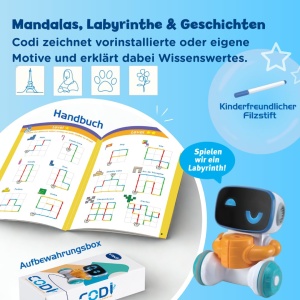 Robot de desen VTech Codi pentru copii 4-8 ani, creativ si interactiv - Img 6