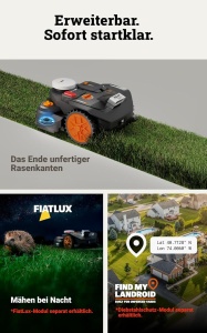 Robot de tuns iarba WORX Landroid Vision WR306E, 600 m, navigare RTK, control prin aplicatie - Img 7