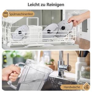 Robot multifunctional de bucatarie YASHE 11-in-1 1300W 25L bol 15L blender functie Puls - Img 9