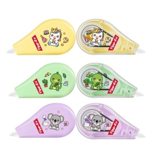 Rola corectoare BIC Tipp-Ex Vibbies Mini Pocket Mouse, 6 buc, 5 mm x 6 m, design animalute - Img 2