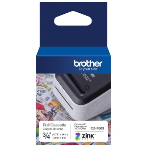 Rola etichete autoadezive Brother CZ-1003, 19 mm, 5 m, ZINK - Img 3