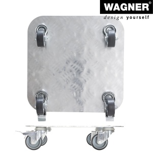 Rola pentru plante WAGNER Alaska 29 x 29 cm, aluminiu, 100 kg, 4 roti - Img 6