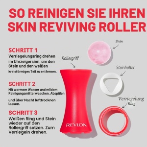 Roller facial Revlon cu Rosenquarz, compact, 3-in-1, pentru revitalizare - Img 8