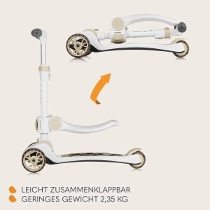 Roller pentru copii LIONELO Franky 2-in-1, 3-50 kg, cu roti LED - Img 8