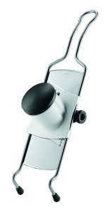 Rosle Hobel Classic 42cm Argintiu Reiba Reglabila pentru Legume cu Stand Antiderapant - Img 3