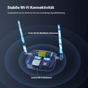 Router 4G Tenda 4G03 Pro, LTE, 150 Mbits, 300 Mbits WLAN - Img 8