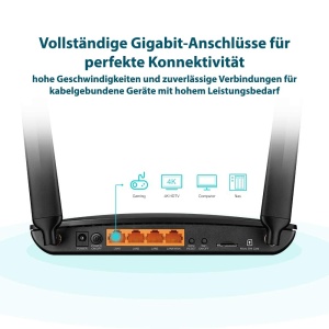 Router 4G TP-Link Archer MR600, 300 Mbits, 4 porturi Gigabit, Dualband - Img 6