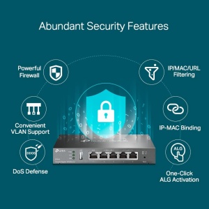 Router VPN TP-Link ER605, 5 porturi Gigabit, negru, management centralizat - Img 8