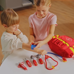 Rucsac de salvare Theo Klein 4314 cu stetoscop, tensiometru electronic si accesorii - Img 3