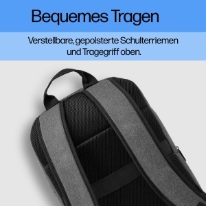 Rucsac laptop HP Prelude 156 inch gri material rezistent impermeabil - Img 5