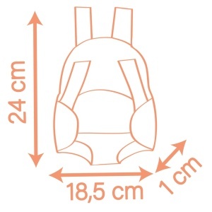 Rucsac pentru papusi Smoby Baby Nurse, 42 cm, 2 pozitii de purtare, ajustabil - Img 3